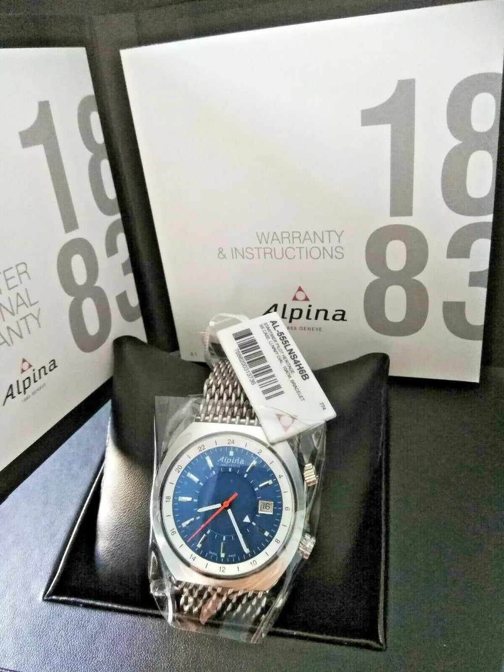 Alpina AL-555LNS4H6B Men's Watch Startimer Pilot Heritage Blue Dial watch