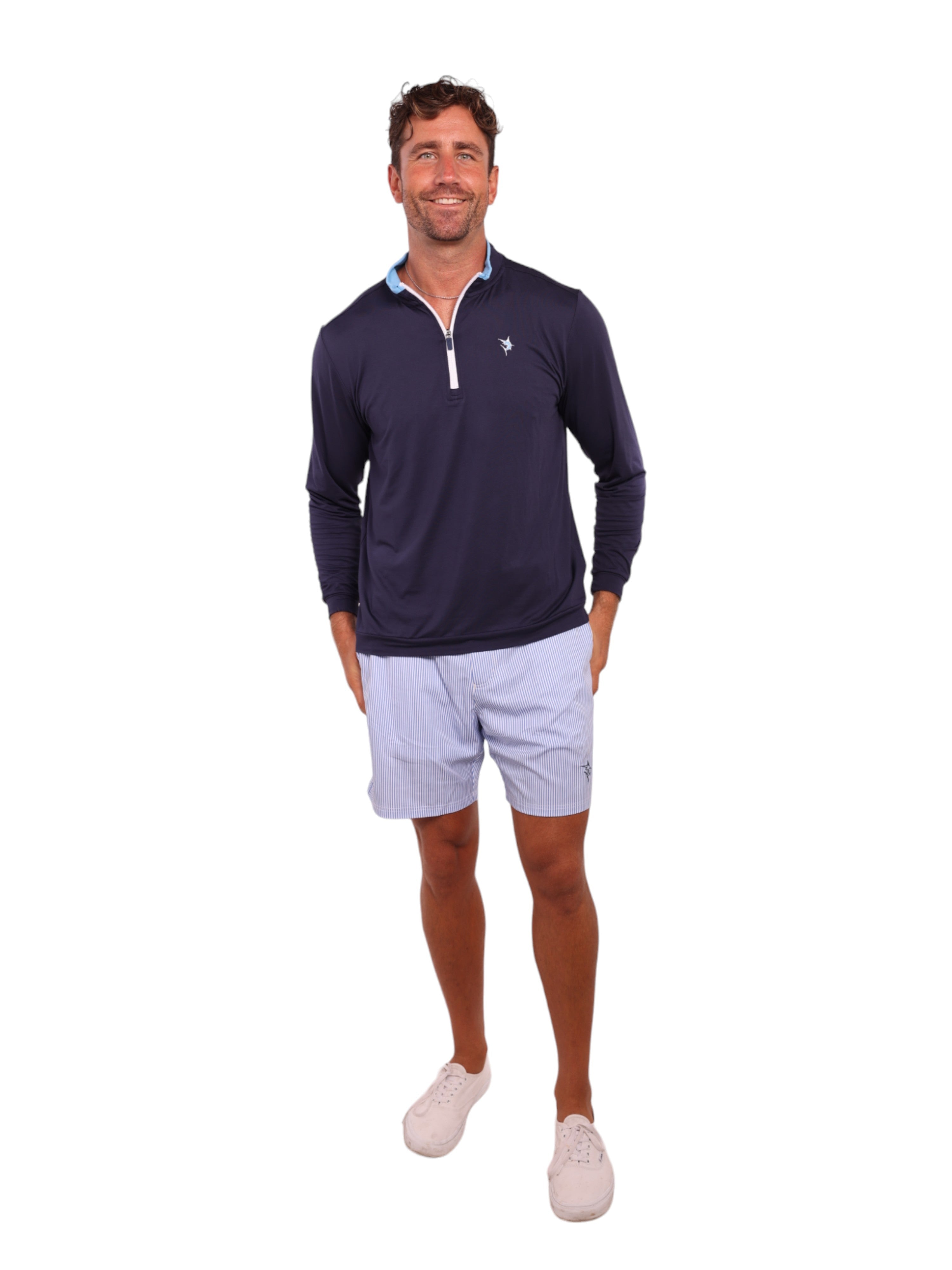 Cierre de cremallera en el cuello Long Beach Ultra Suave Ligero
