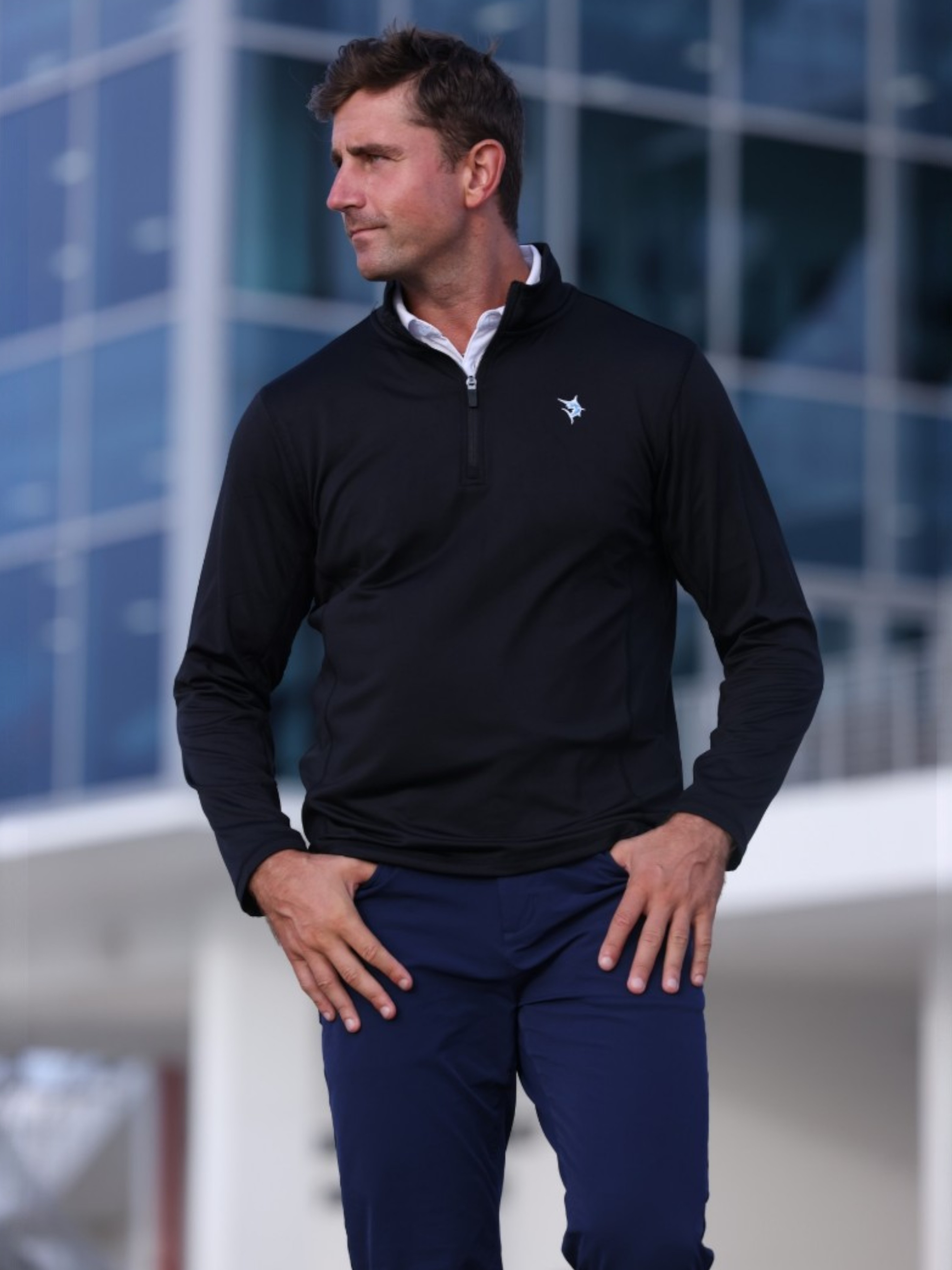 Montauk Quarter Zip Comodidad de Peso Medio