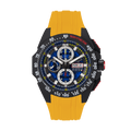 G5 Delta - Black-Yellow Automatic Titanium Swiss Sport Chrono Watch (Black PVD Coating)