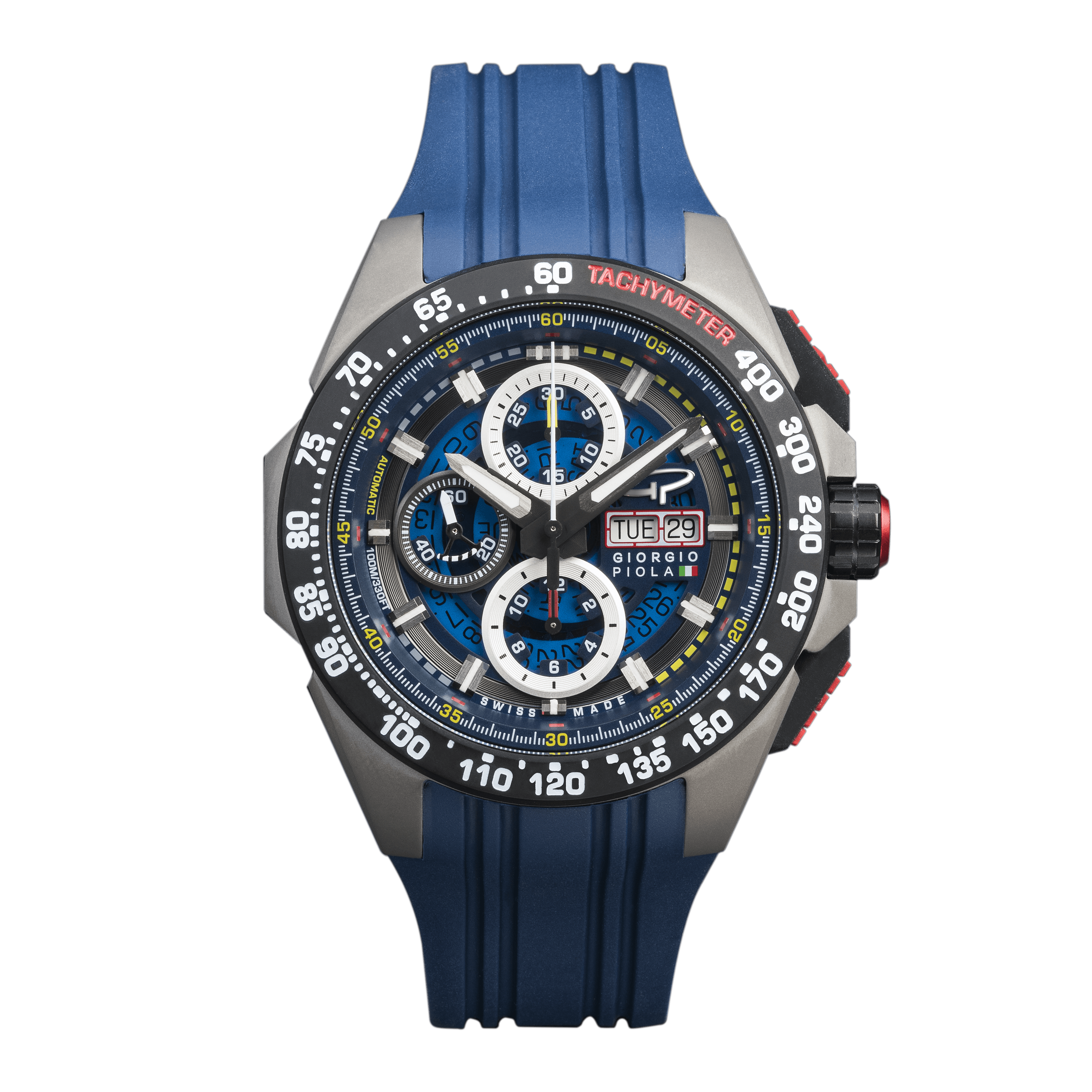 G5 Delta - Blue Automatic Titanium Swiss Sport Chrono Watch
