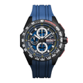 G5 Delta - Blue Automatic Titanium Swiss Sport Chrono Watch (Black PVD Coating)