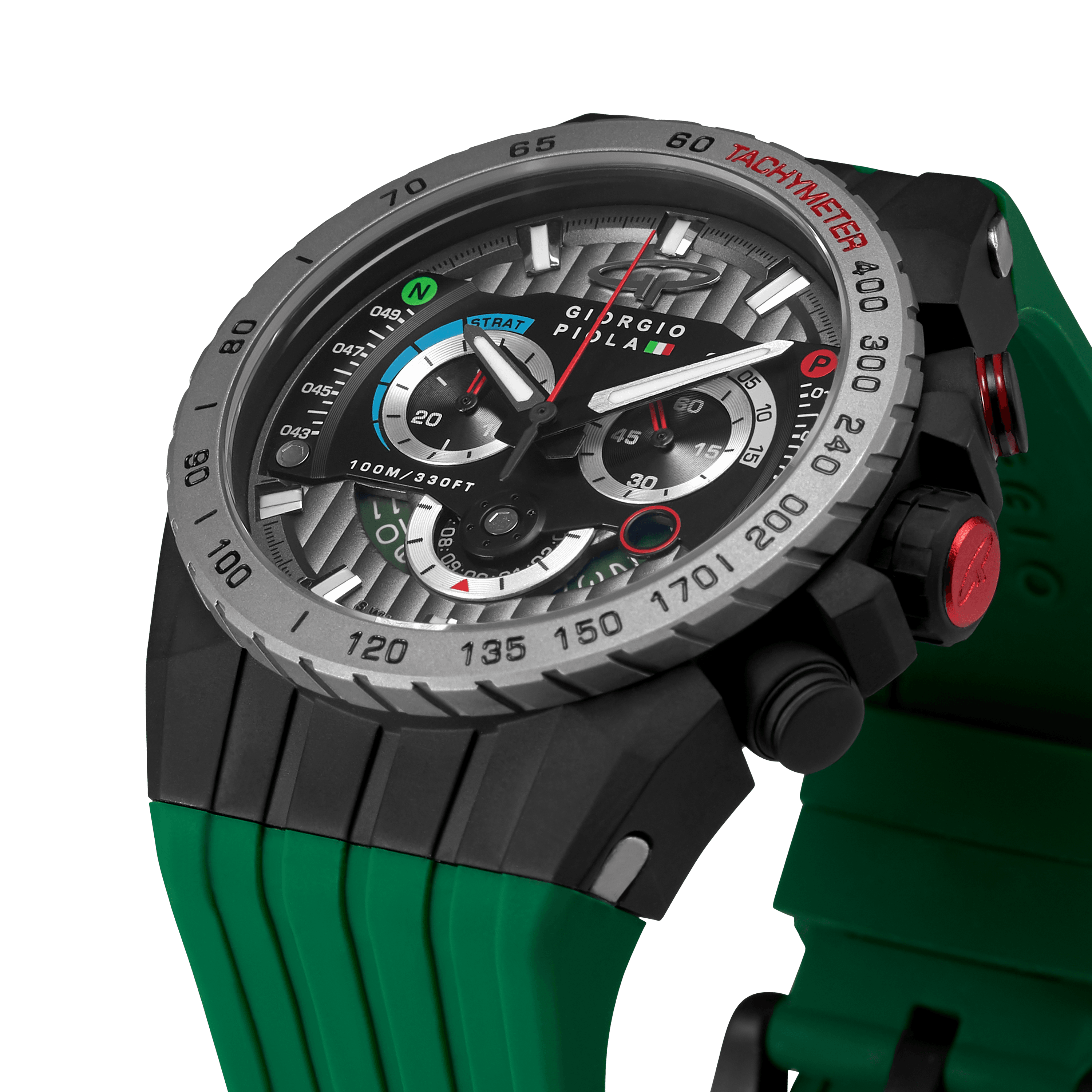 Speedtrap - Green Swiss Sport Chrono Watch