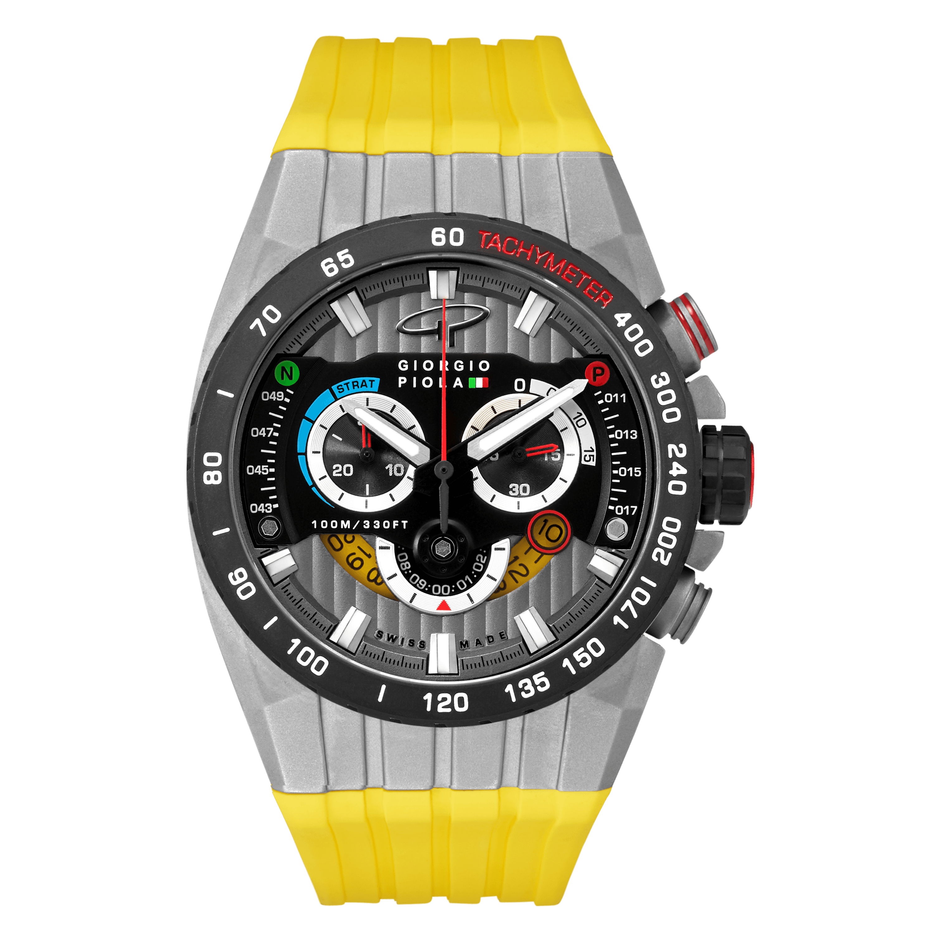Speedtrap - Yellow Swiss Sport Chrono Watch