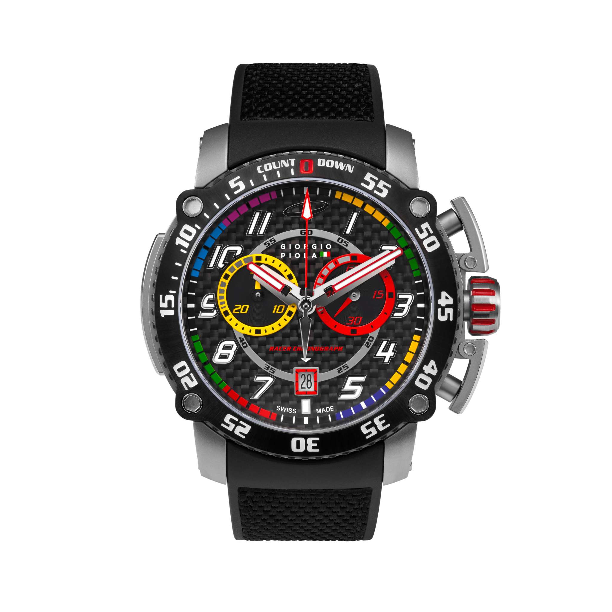 Torque - Black Stainless Steel Swiss Sport Chrono Watch