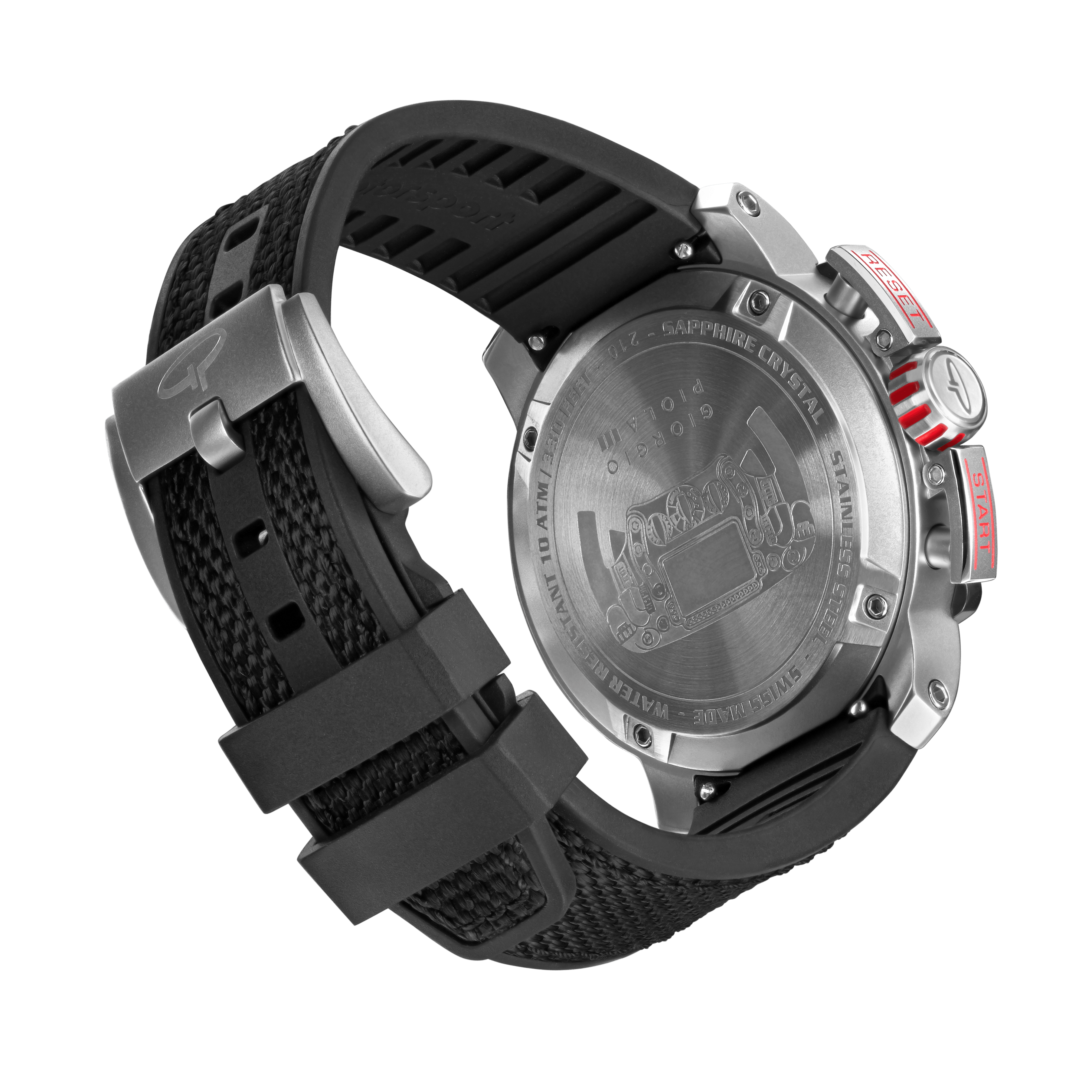 Torque - Black Stainless Steel Swiss Sport Chrono Watch