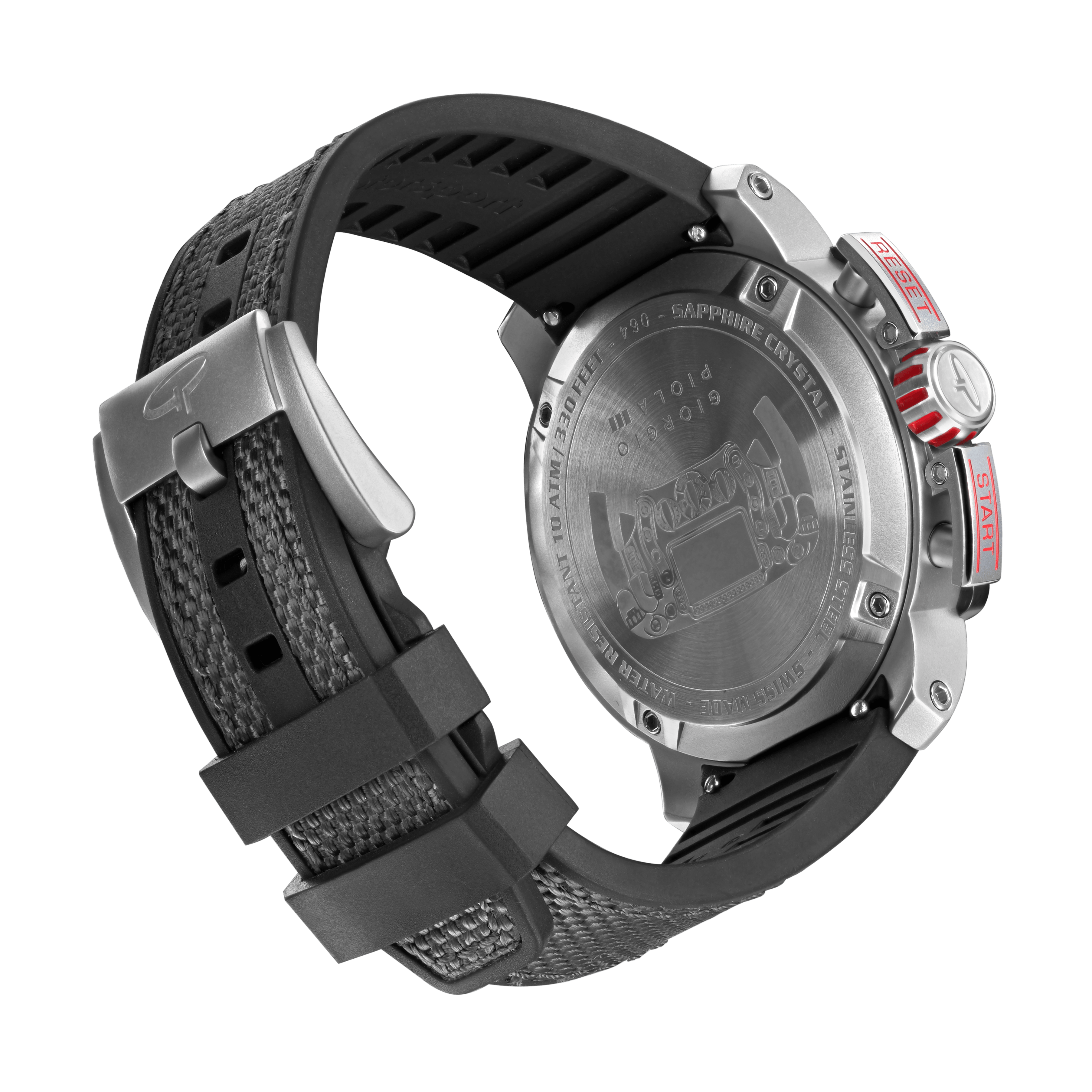 Torque - Grey Stainless Steel Swiss Sport Chrono Watch