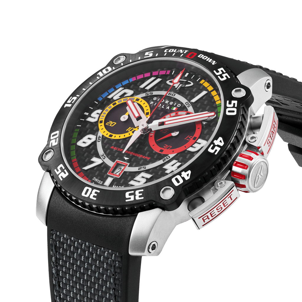 Torque - Grey Stainless Steel Swiss Sport Chrono Watch