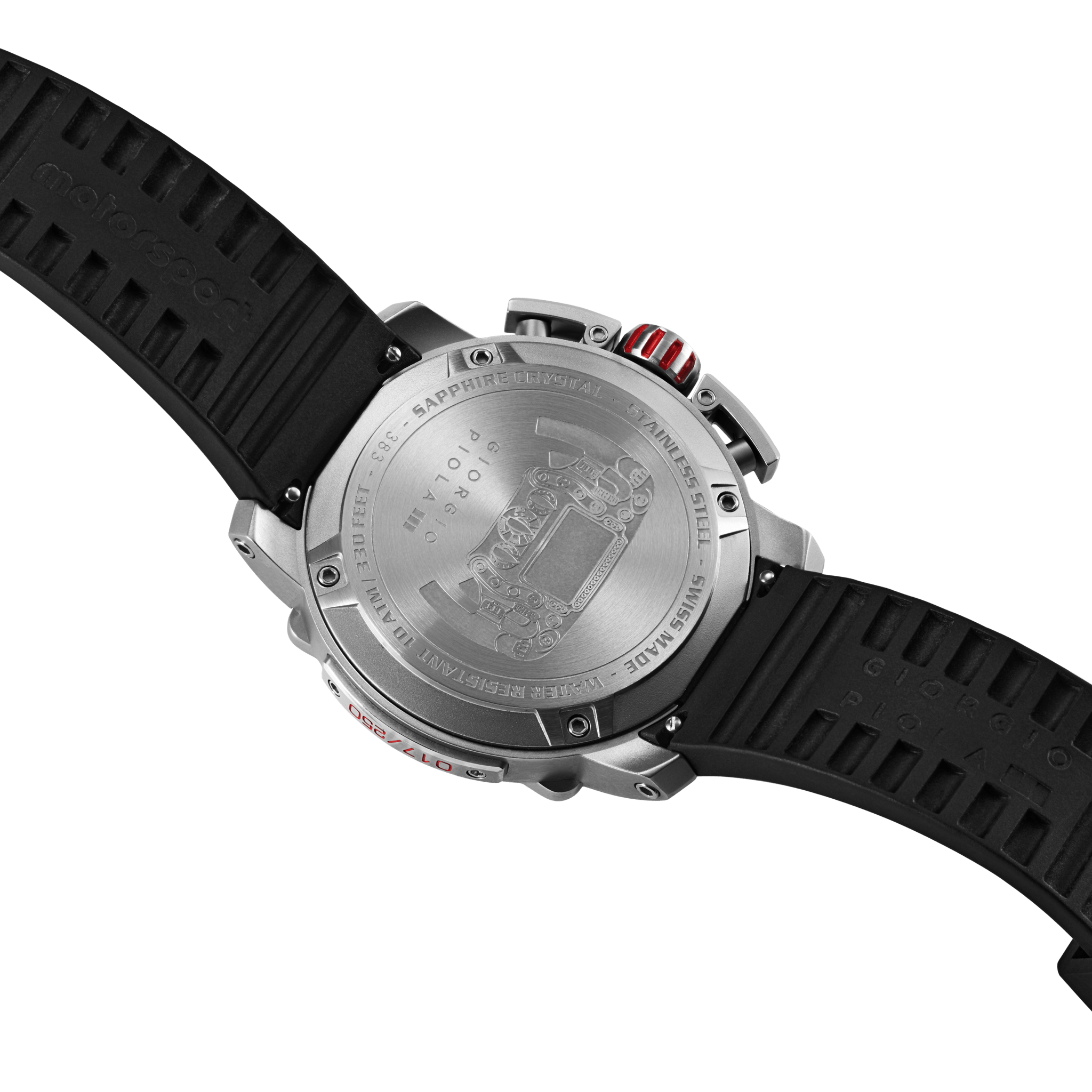 Torque - Red Stainless Steel Swiss Sport Chrono Watch