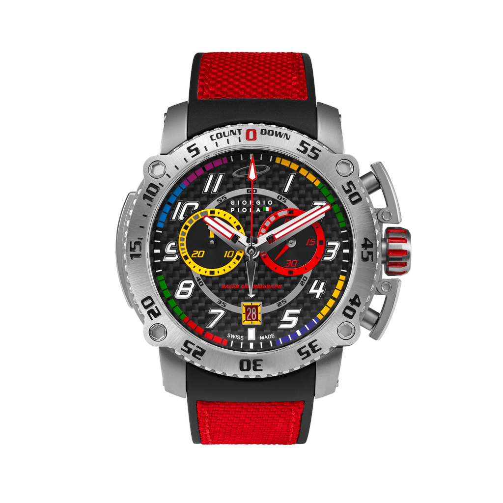 Torque - Red Stainless Steel Swiss Sport Chrono Watch